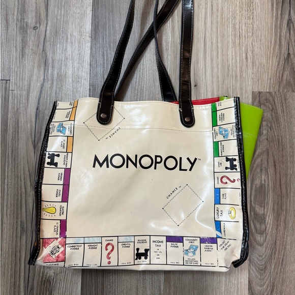 Hasbro Handbags - Vintage Hasbro Monopoly Cream and Black Tote Bag